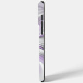 Coques Case-Mate iPhone Élégance florale Art fractal violet abstrait moder (Verso / Gauche)