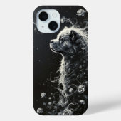 Coques Case-Mate iPhone Élégance florale de canine (Verso)