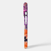 Coques Case-Mate iPhone Élégance florale Fleur pourpre Photo romantique (Verso / Gauche)