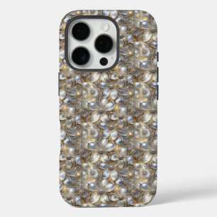Coques iPhone 16 Pro Élégance Florale : Infusée de Perles