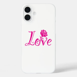 Coques iPhone 16 Plus Élégance florale : l'amour illustré avec une rose