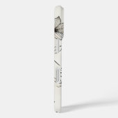 Coques Case-Mate iPhone Élégance florale transparente (Verso / Droite)