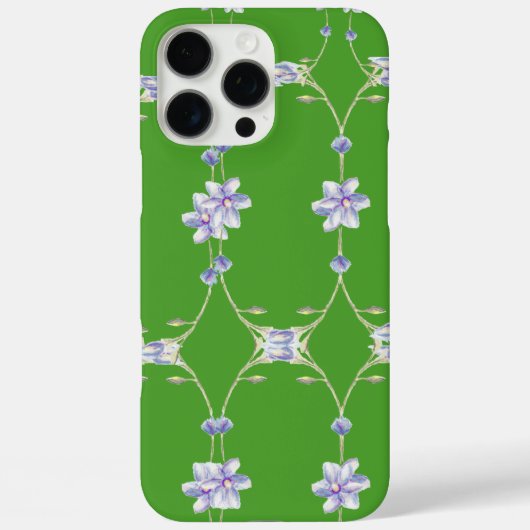 Coques Case-Mate iPhone Élégance florale verte - Téléphone (Verso)