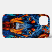 Coques Case-Mate iPhone 🐾 Élégance géométrique Dobermann ✨ Moderne Abstra (Verso (horizontal))