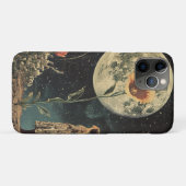 Coques Case-Mate iPhone Élégance Lune - Femme avec Lune (Dos (Horizontal))