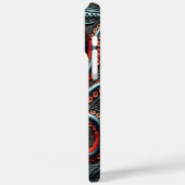 Coques Case-Mate iPhone Élégance marine : Conception vibrante de pieuvre (Verso / Gauche)