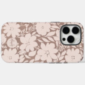Coques Case-Mate iPhone Élégance Mocha Blossom (Verso (horizontal))