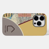 Coques Case-Mate iPhone Élégance neutre avec logo Accents Abstraits (Verso (horizontal))