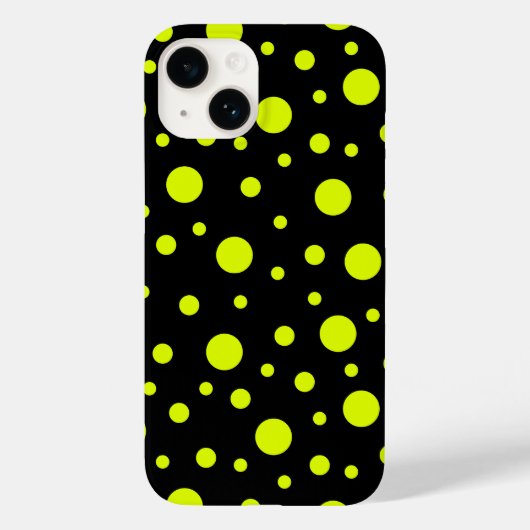 Coques Case-Mate iPhone élégance noire et jaune (Verso)