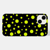 Coques Case-Mate iPhone élégance noire et jaune (Verso (horizontal))