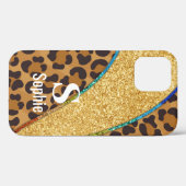 Coques Case-Mate iPhone Élégance sauvage : Peau animale Nom personnalisé a (Verso (horizontal))