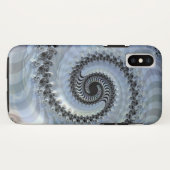 Coques Case-Mate iPhone Élégance spirale fractale (Dos (Horizontal))