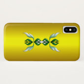 Coques Case-Mate iPhone Élégance Suprême en vert (Dos (Horizontal))