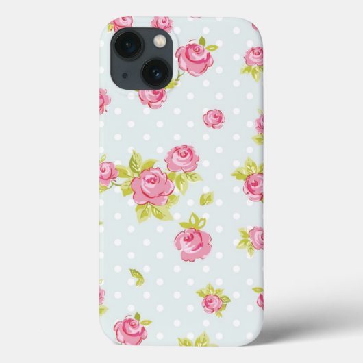 Coques Case-Mate iPhone Elegance wallpaper pattern of pink roses 4 (Verso)