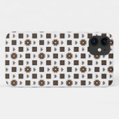 Coques Case-Mate iPhone Élégant À damiers Motif (Dos (Horizontal))