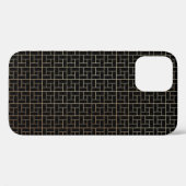 Coques Case-Mate iPhone Élégant Abstrait de panier d'or Motif (Verso (horizontal))