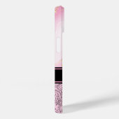 Coques Case-Mate iPhone Élégant Agate Rose Or Monogrammé (Verso / Droite)