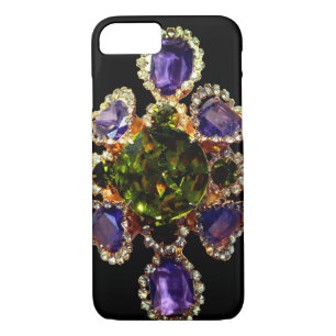 Etui iPhone Case-Mate Élégant Améthyste Diamants Emeralds