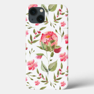 Case-Mate iPhone Case Elégant Aquarelle Peony Floral botanique