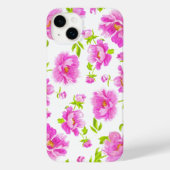 Coques Case-Mate iPhone Élégant Aquarelle pivoines rose Floral (Verso)