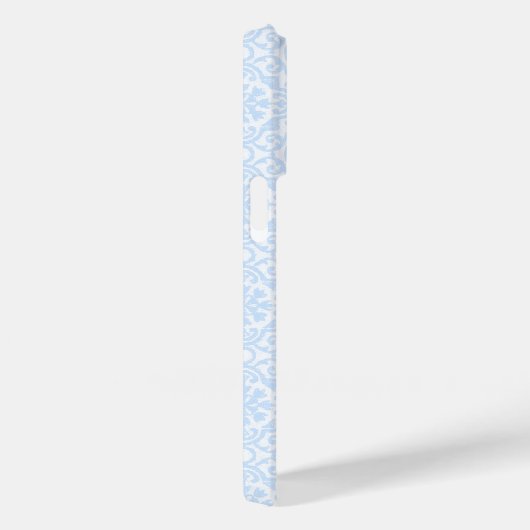 Coques Case-Mate iPhone Elégant arbre de Noël bleu Personnalisé (Verso / Droite)