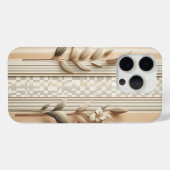 Coques Case-Mate iPhone Elegant Architectural Botanical Phone Case - Beige (Verso (horizontal))