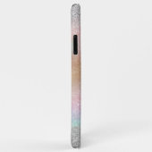 Coques Case-Mate iPhone Elégant Argent Parties scintillant Or Arc-en-ciel  (Dos/Droite)
