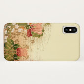 Coques Case-Mate iPhone Élégant Art Nouveau Floral Chic (Dos (Horizontal))