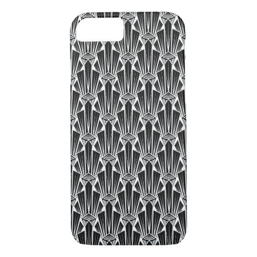 Coques Case-Mate iPhone Élégant art sombre déco éléments géométriques abst (Dos)