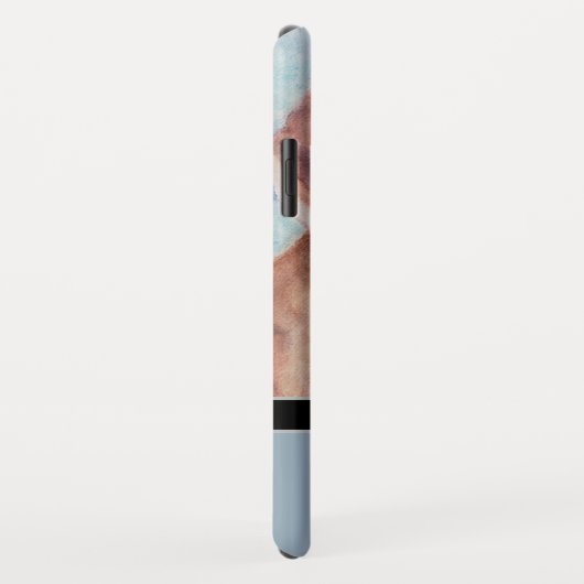 Coques Case-Mate iPhone Élégant Beagle moderne w Monogramme Nom (Dos/Droite)