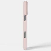 Coques Case-Mate iPhone Élégant Beige Rose Bold Monogramme initial (Verso / Droite)