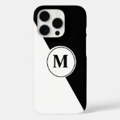 Coques Case-Mate iPhone Elegant Black and White Monogram iPhone Case (Verso)