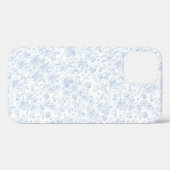 Coques Case-Mate iPhone Élégant Blanc Floral Hibiscus Daisies Motif | (Verso (horizontal))