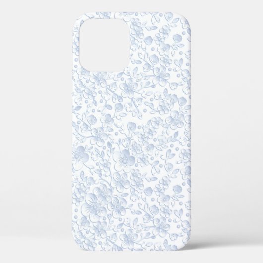 Coques Case-Mate iPhone Élégant Blanc Floral Hibiscus Daisies Motif | (Verso)