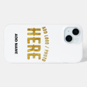 COQUES Case-Mate iPhone ÉLÉGANT BLANC PERSONNALISABLE MODERNE MARQUE VÉRIF (Verso (horizontal))