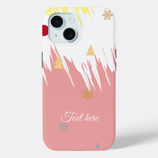 Coques Case-Mate iPhone Élégant Blanc & Rose Féminin (Verso)