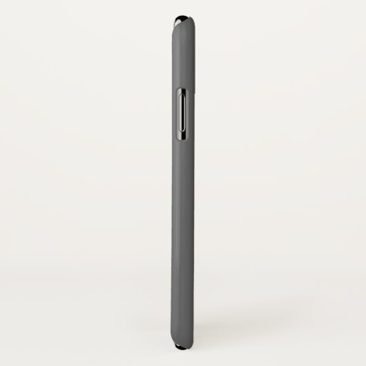 Coques Case-Mate iPhone Elégant blanc sur gris - Design simple et élégant (Dos/Droite)