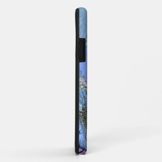 Coques Case-Mate iPhone Elégant Bleu Bleu Oiseaux bleus (Dos/Droite)