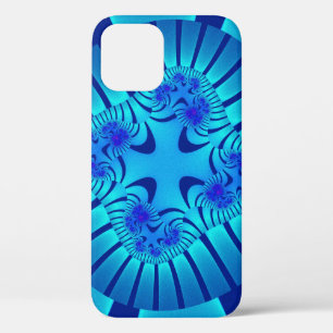 Case-Mate iPhone Case Élégant bleu clair fractal