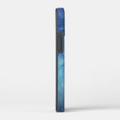 Coques Case-Mate iPhone Elégant Bleu Moderne dégradé galaxie parties scint (Verso / Droite)