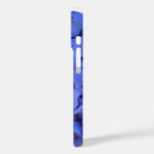 Coques Case-Mate iPhone Elégant bleu perwinkle hydrangée florale (Verso / Gauche)