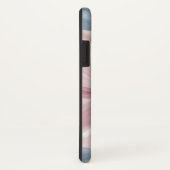 Coques Case-Mate iPhone Élégant bleu rose argent Parties scintillant flora (Dos/Droite)