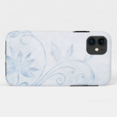 Coques Case-Mate iPhone Elégant bleu Vintage (Dos (Horizontal))
