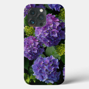 Case-Mate iPhone Case Elégant bleu violet magenta vert hydrangée florale