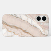 Coques Case-Mate iPhone Elegant Blush Rose Gold Marble  (Verso (horizontal))