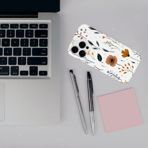 Coque Pour Pour iPhone 14 Pro Max Elégant Boho Blossoms - Design chic pour votre