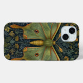 Coques Case-Mate iPhone Élégant boho rétro Luna moth botanique (Verso (horizontal))