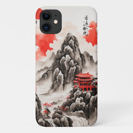 Coques Case-Mate iPhone Élégant boîtier de téléphone de paysage chinois -  (Dos)