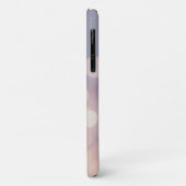 Coques Case-Mate iPhone Elegant Bokeh Parties scintillant violet rose Nom (Dos/Gauche)