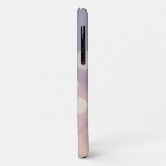 Coques Case-Mate iPhone Elegant Bokeh Parties scintillant violet rose Nom (Dos/Gauche)